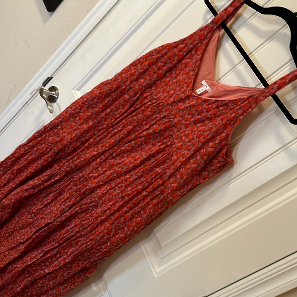 Joie NWOT tank dress. Maxi length. Red. Size L